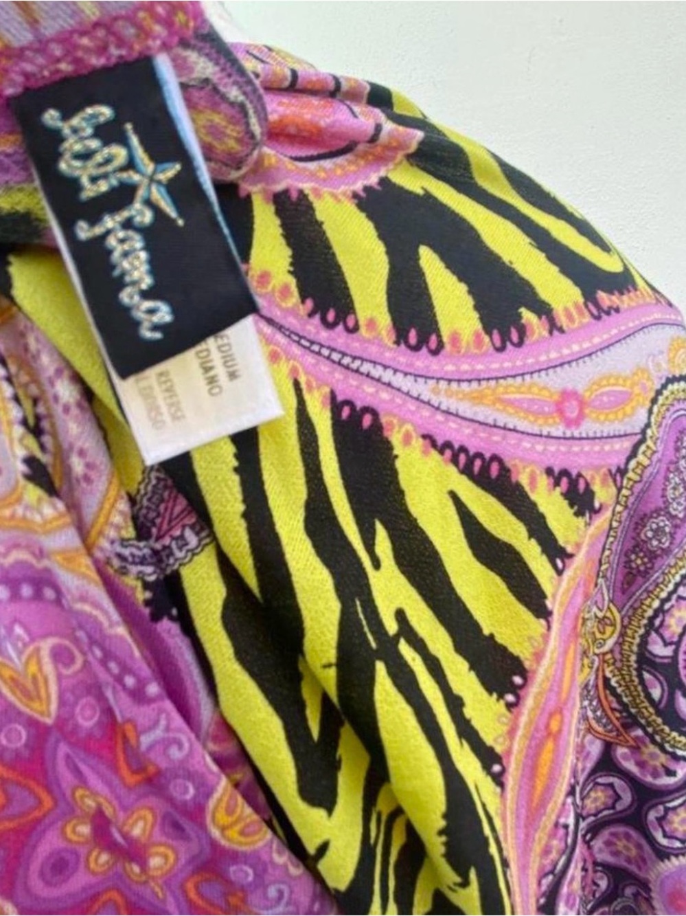 Luli Fama Multicolor Printed Blazer in Pink, Yellow & Black